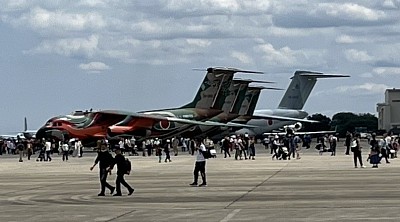 入間基地　航空自衛隊　ランウェイウォーク　C-1 C-2 EC-1
