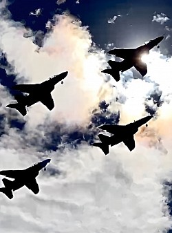 ブルーインパルス　入間航空祭