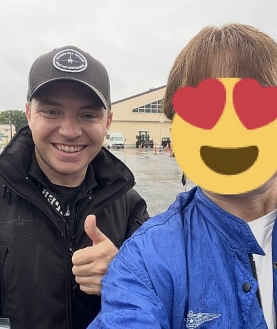 横田基地にてF-16 PACAFデモチーム ヴァンタムさん