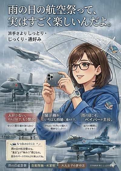 雨の日の航空祭