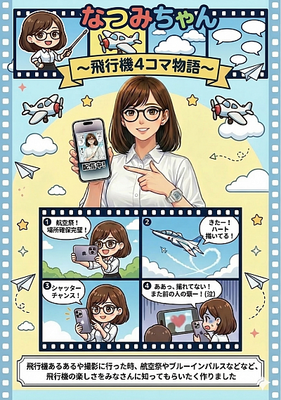 飛行機物語〜なつみの4コマ漫画〜
