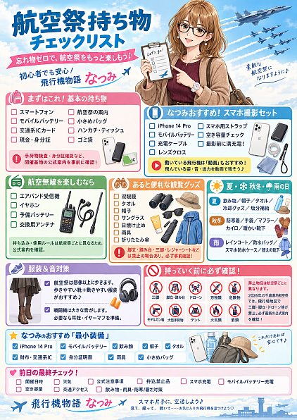 航空祭持ち物リスト